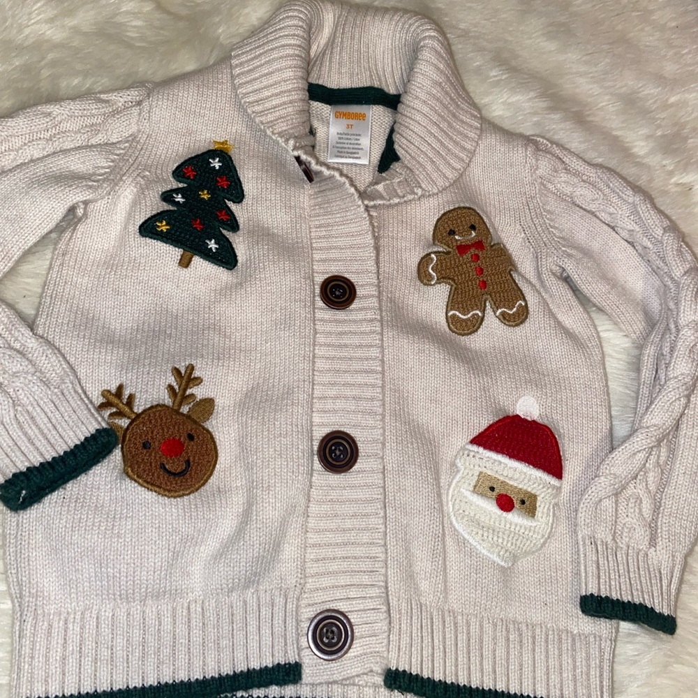 Gymboree Christmas sweater 3t